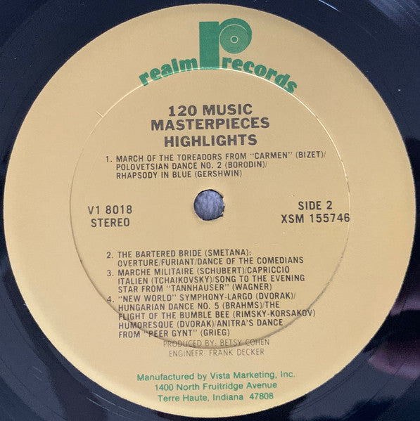 Various - 120 Music Masterpieces (2xVINYL) | Near Mint (NM) Near Mint (NM)-Classic Vinyl Record