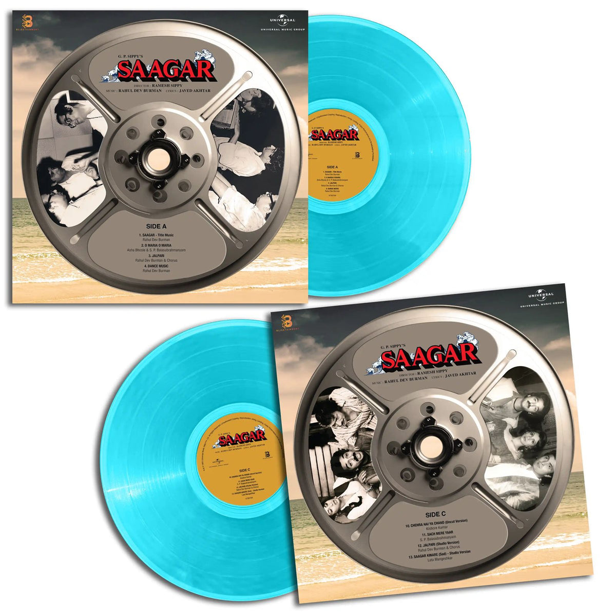 R. D. Burman - Saagar (Blue) (Quick Ship)-Classic Vinyl Record