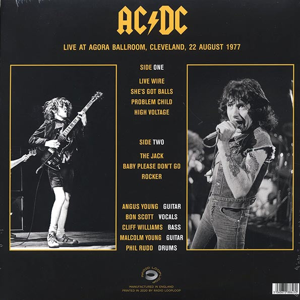 AC/DC Live At Agora Ballroom. Cleveland. August 22. 1977 [Import] - Vinyl-Classic Vinyl Record