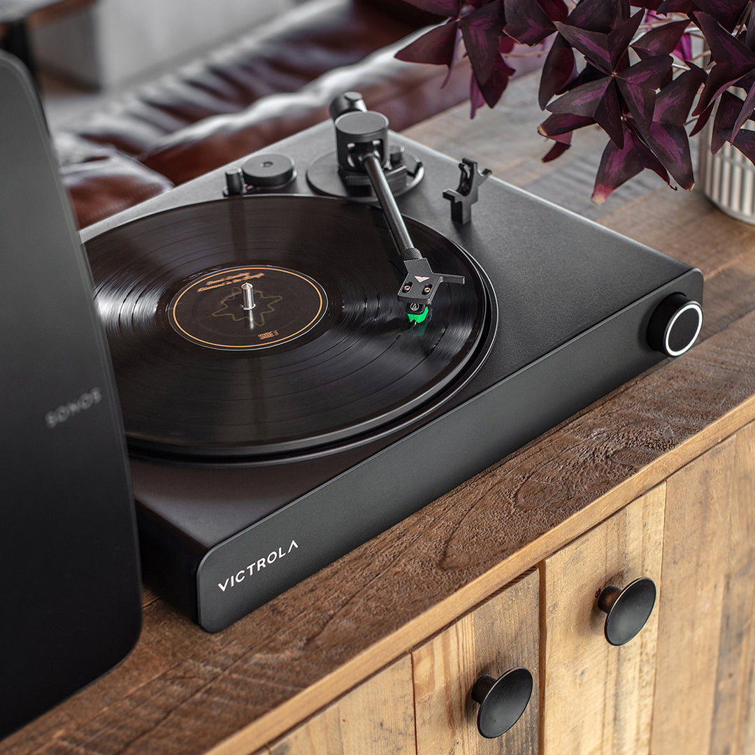 Stream Onyx WiFi and Bluetooth Turntable (Works with Sonos)-Classic Vinyl Record