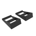 Angled Bookshelf Speaker Stands - Pair-Classic Vinyl Record