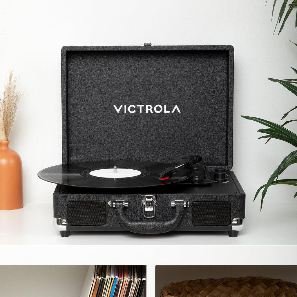 Journey II Suitcase Record Player-Classic Vinyl Record