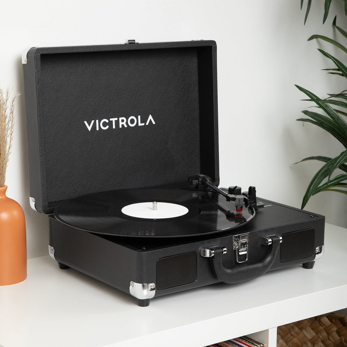 Journey II Suitcase Record Player-Classic Vinyl Record