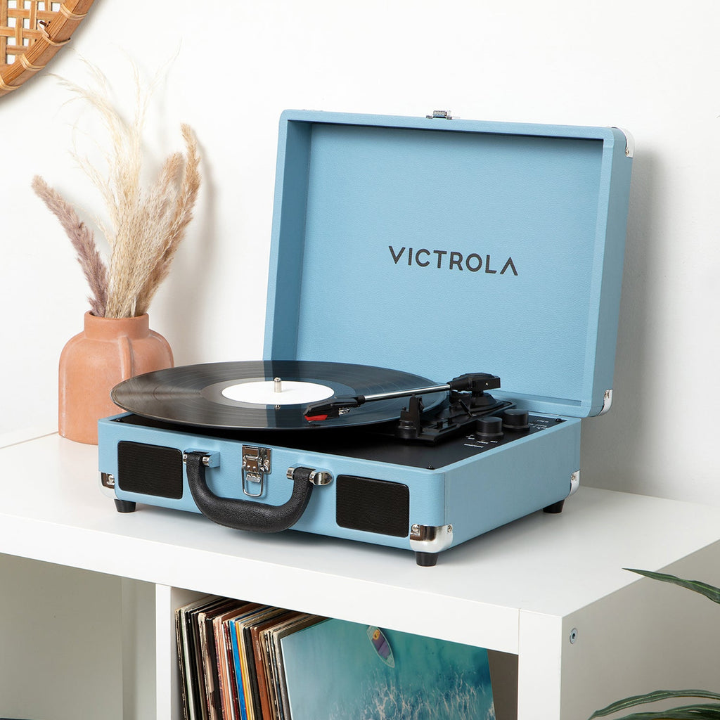 Journey II Suitcase Record Player-Classic Vinyl Record