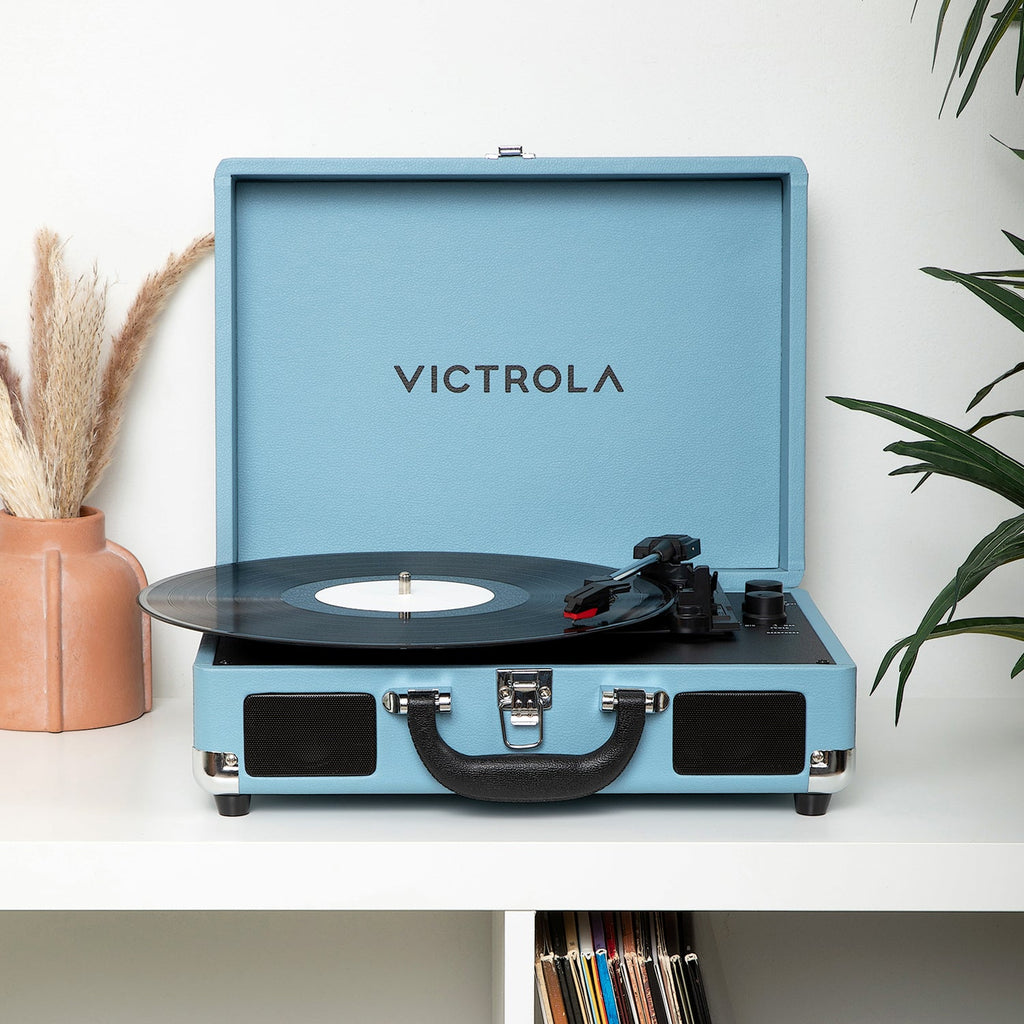 Journey II Suitcase Record Player-Classic Vinyl Record