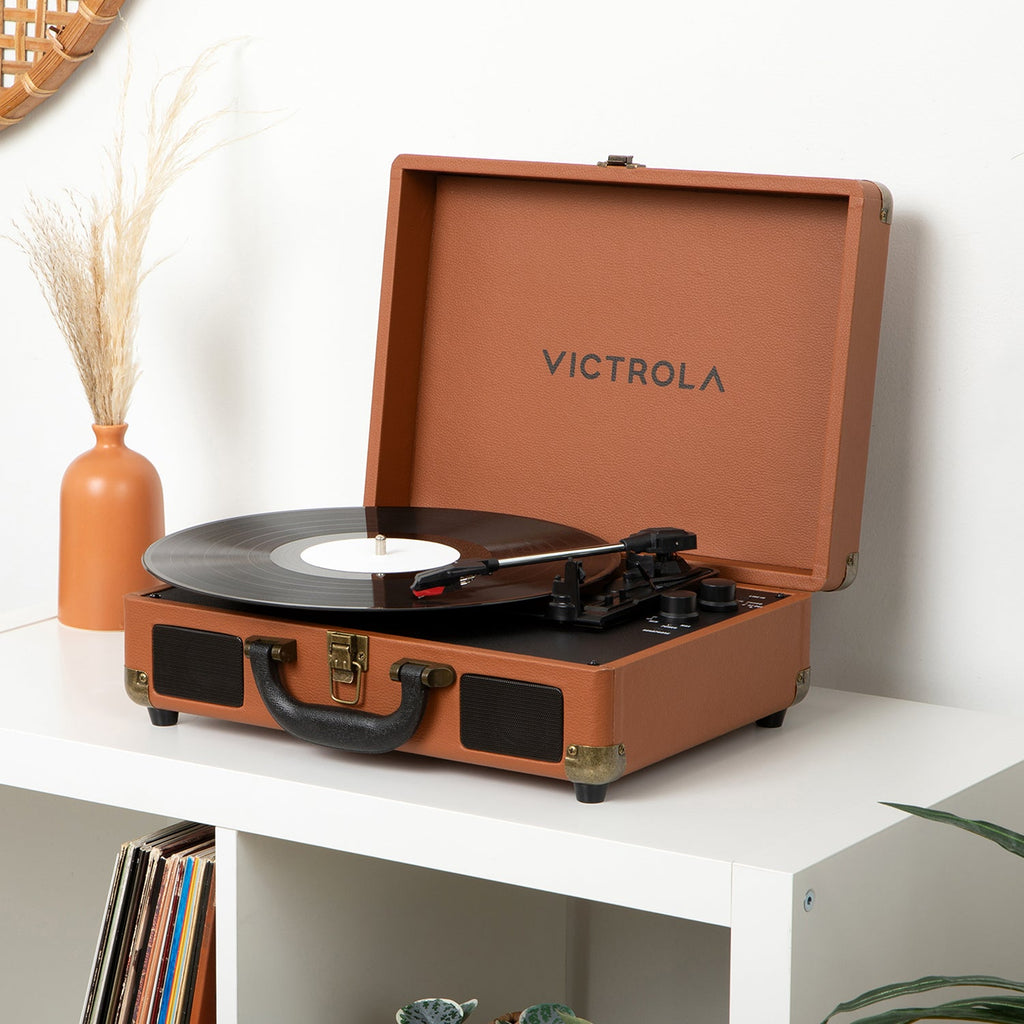 Journey II Suitcase Record Player-Classic Vinyl Record
