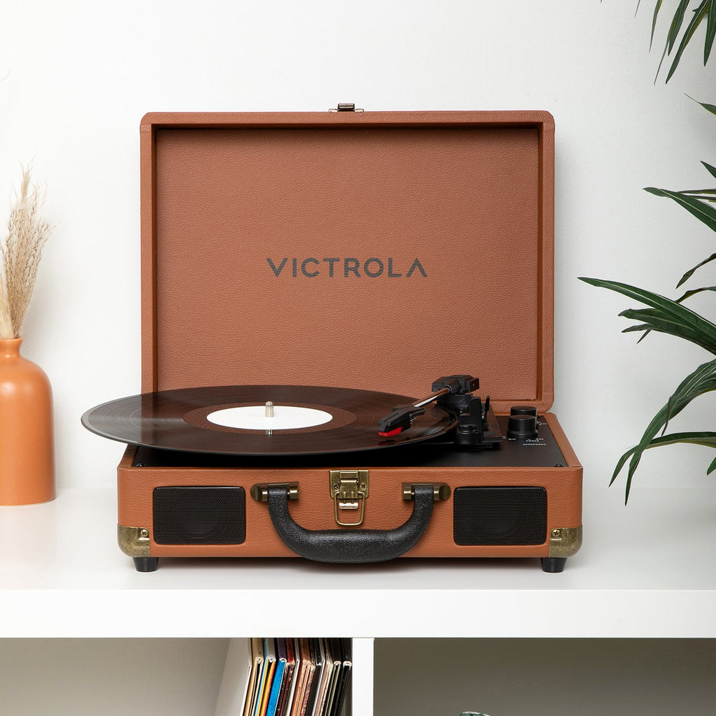 Journey II Suitcase Record Player-Classic Vinyl Record