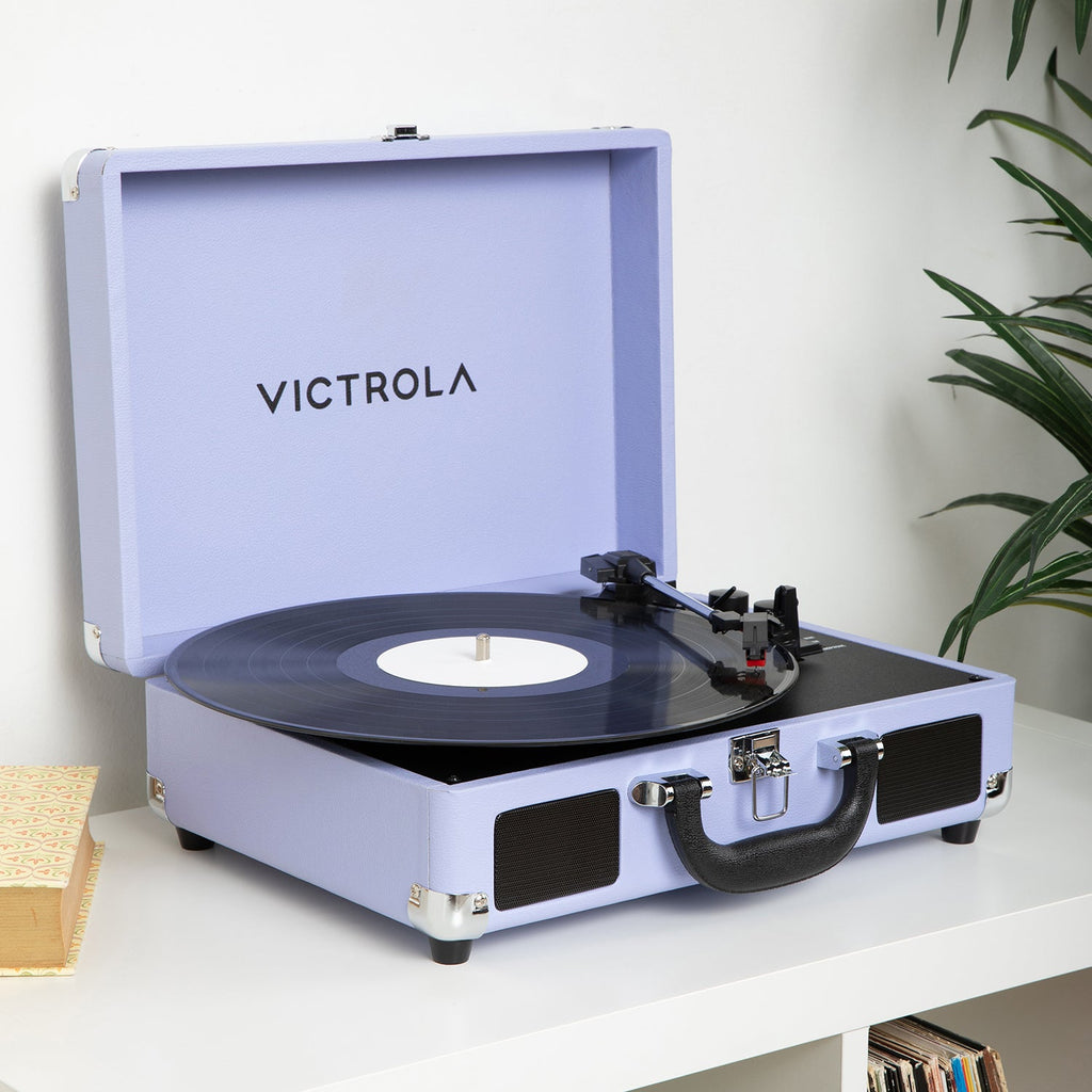 Journey II Suitcase Record Player-Classic Vinyl Record
