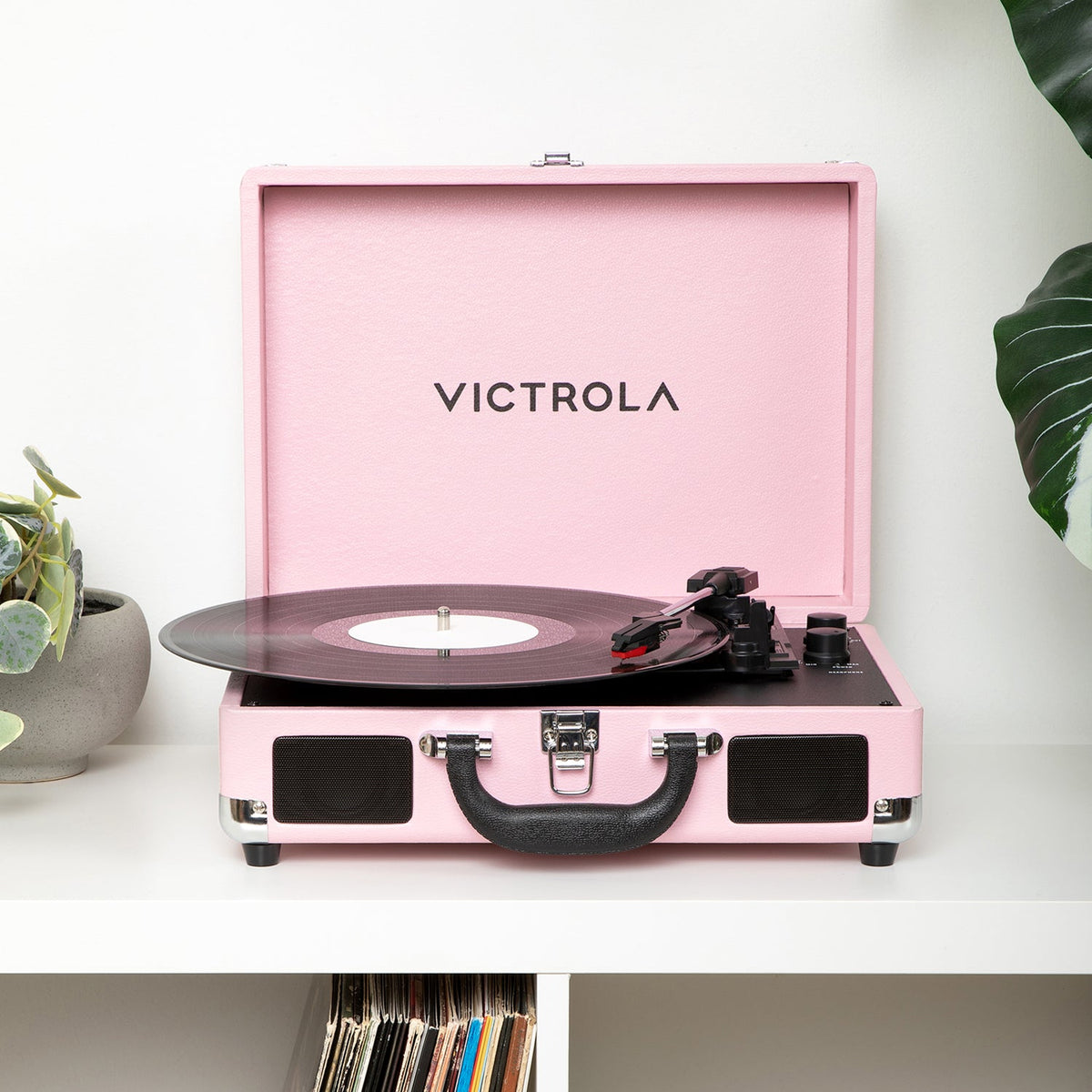 Journey II Suitcase Record Player-Classic Vinyl Record