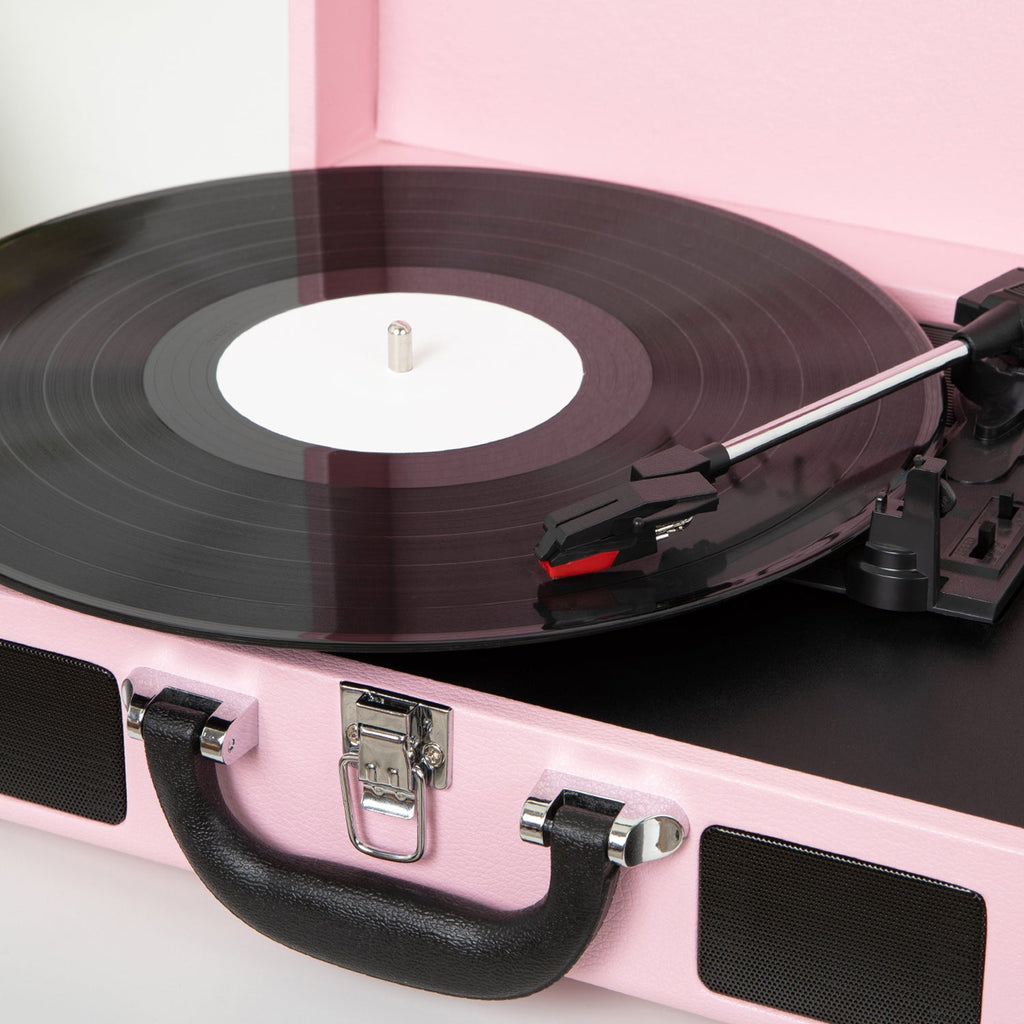 Journey II Suitcase Record Player-Classic Vinyl Record