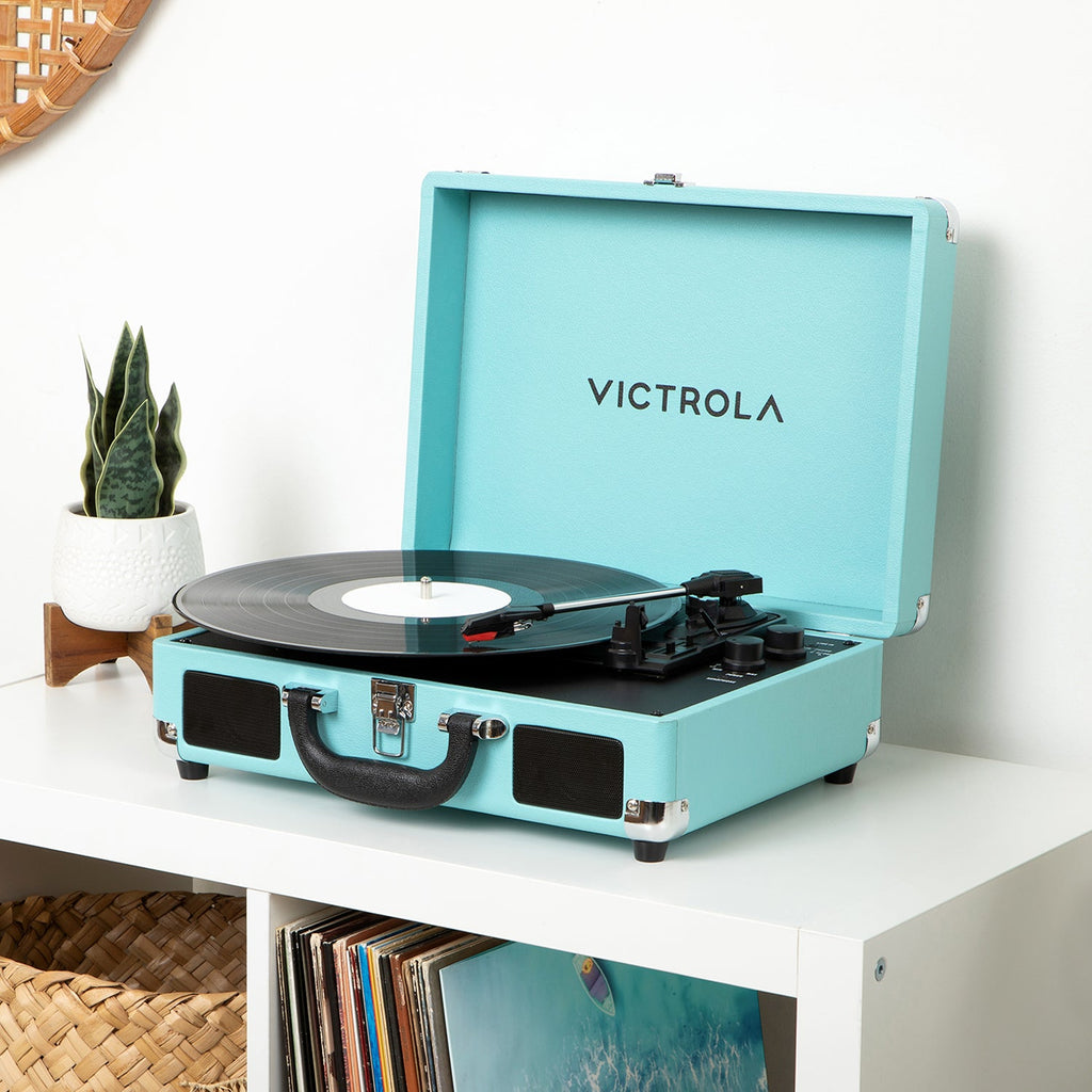 Journey II Suitcase Record Player-Classic Vinyl Record