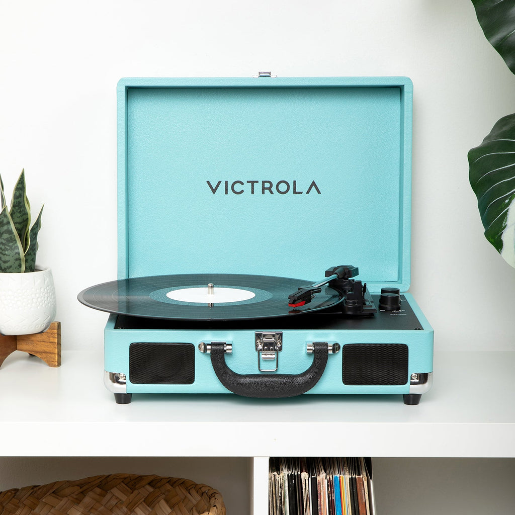 Journey II Suitcase Record Player-Classic Vinyl Record
