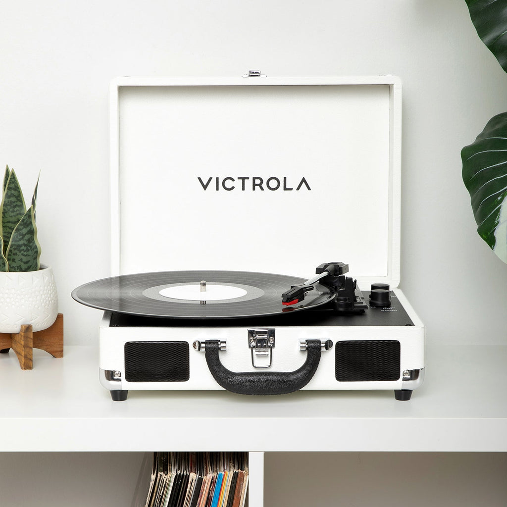Journey II Suitcase Record Player-Classic Vinyl Record