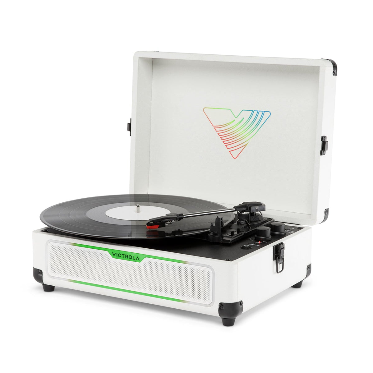 Journey Glow Illuminated Suitcase Record Player-Classic Vinyl Record