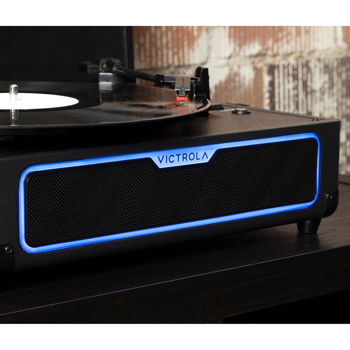 Journey Glow Illuminated Suitcase Record Player-Classic Vinyl Record