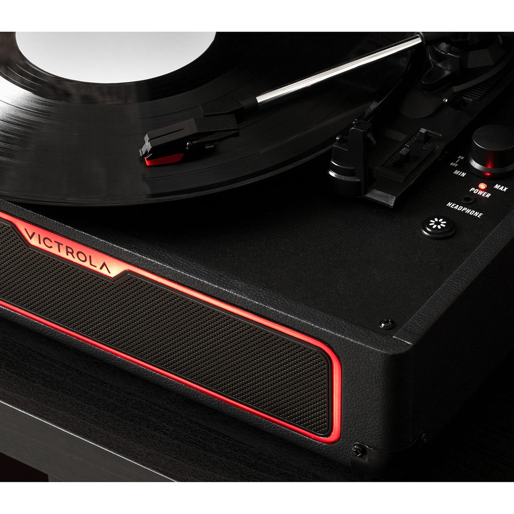 Journey Glow Illuminated Suitcase Record Player-Classic Vinyl Record