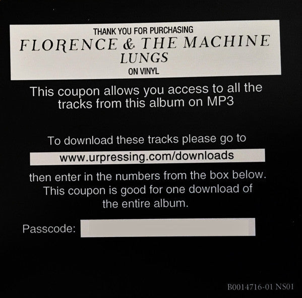 Lungs | Mint (M) Mint (M)-Classic Vinyl Record