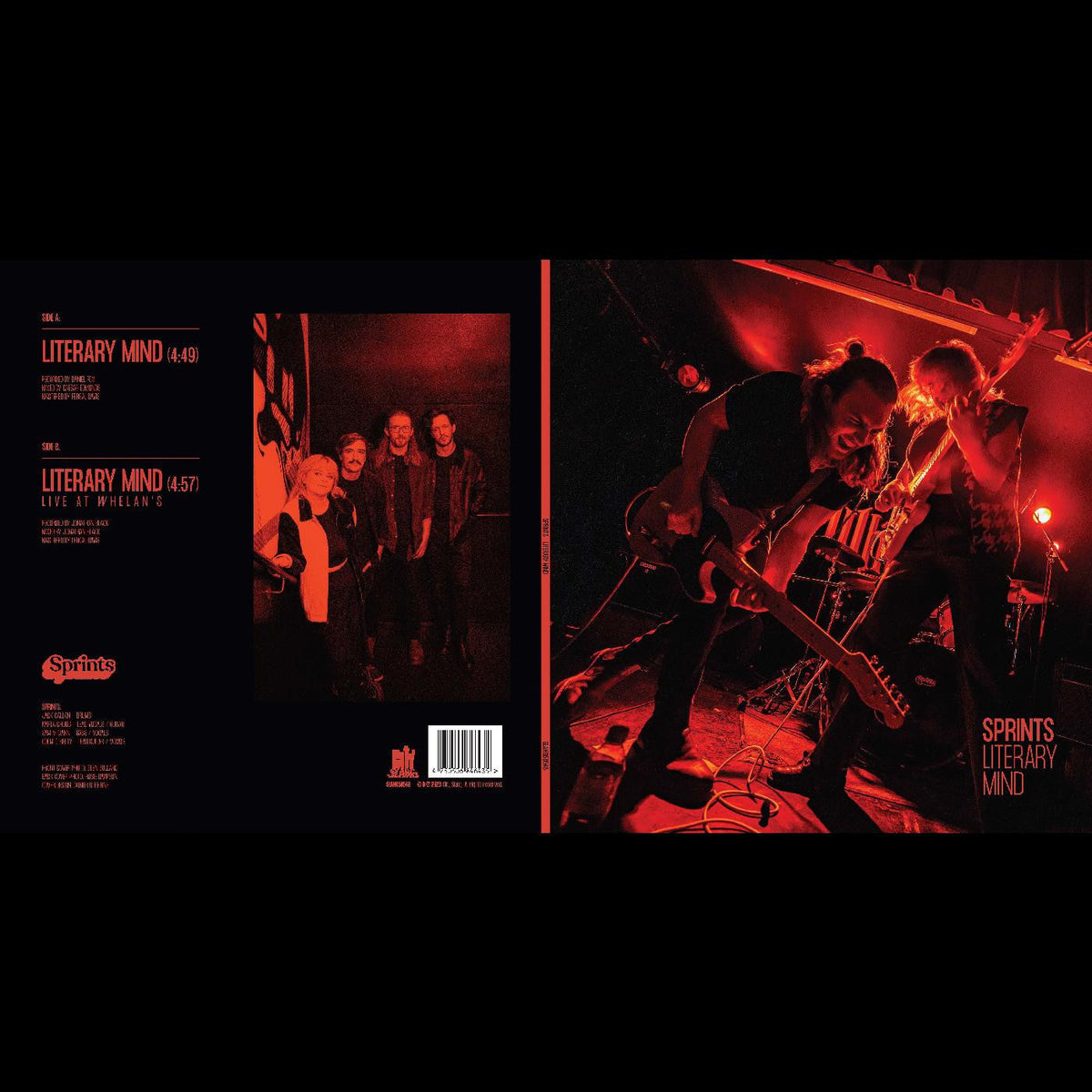 SPRINTS - Literary Mind 7" (INDIE EXCLUSIVE) |-Classic Vinyl Record