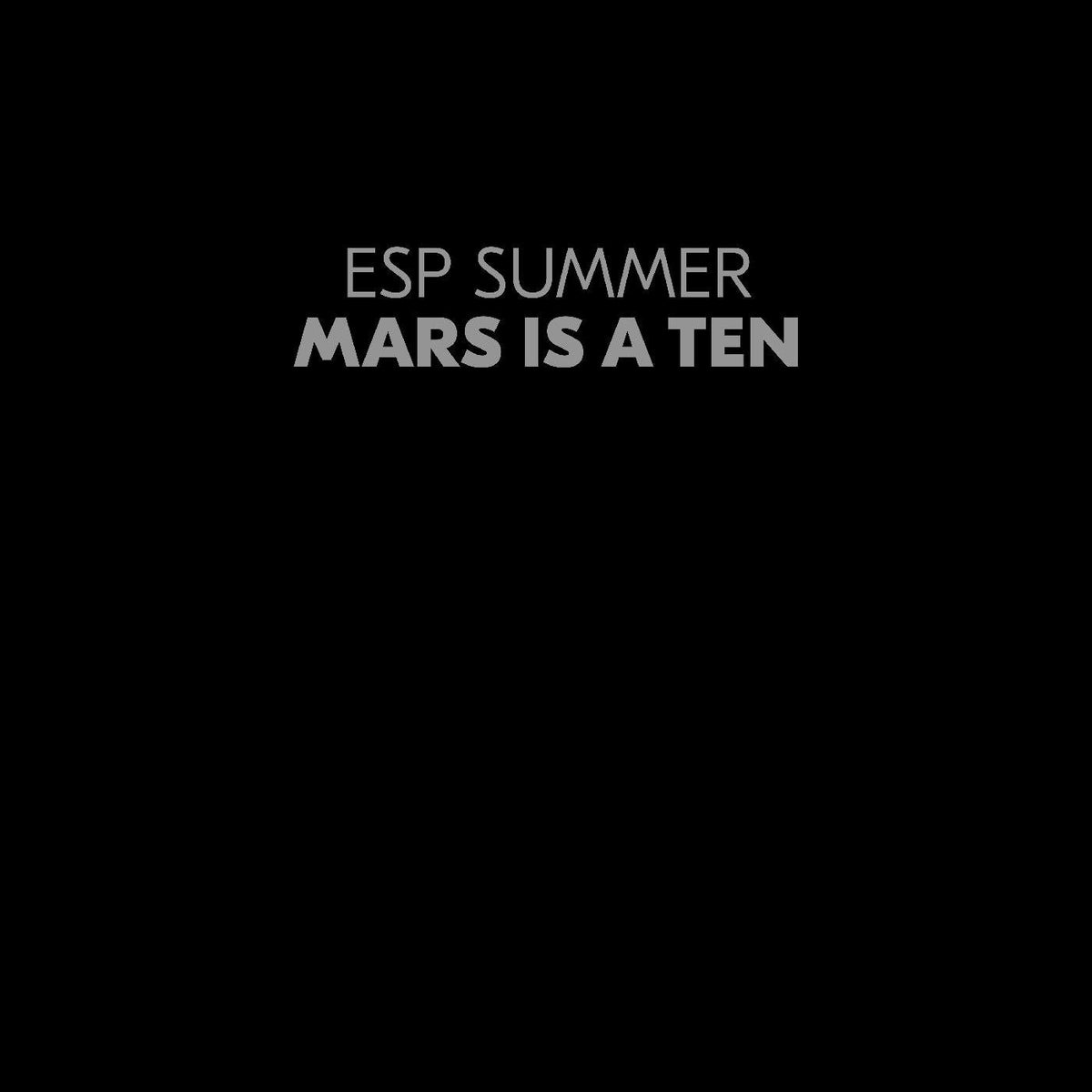 ESP Summer - Mars Is A Ten (CLEAR VINYL) |-Classic Vinyl Record