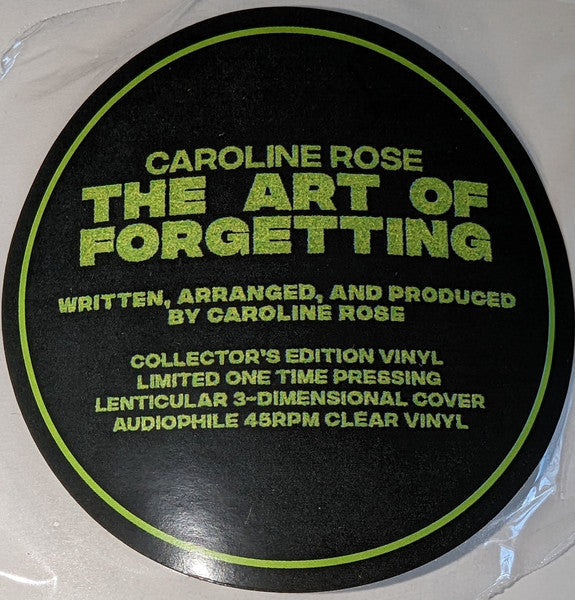 The Art Of Forgetting (CLEAR VINYL) | Mint (M) Mint (M)-Classic Vinyl Record