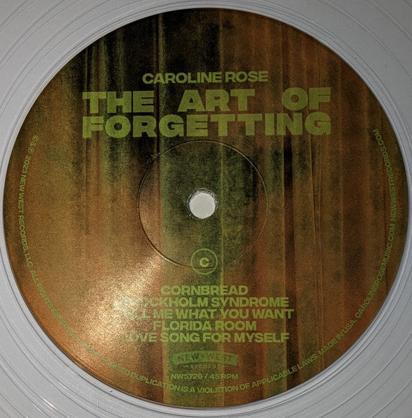 The Art Of Forgetting (CLEAR VINYL) | Mint (M) Mint (M)-Classic Vinyl Record