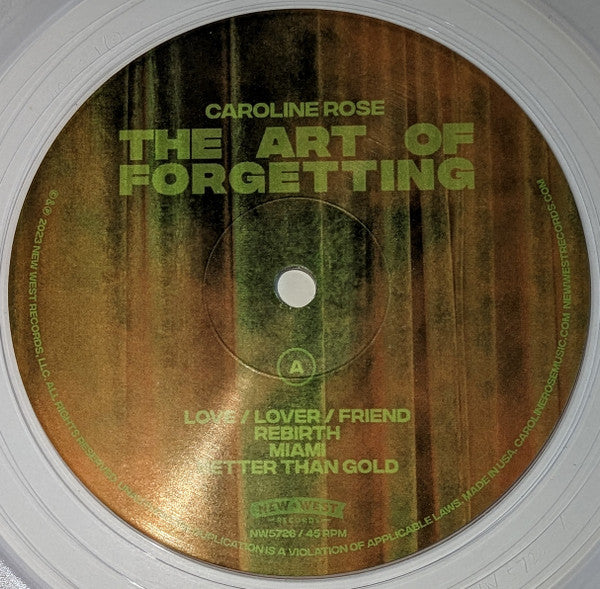 The Art Of Forgetting (CLEAR VINYL) | Mint (M) Mint (M)-Classic Vinyl Record