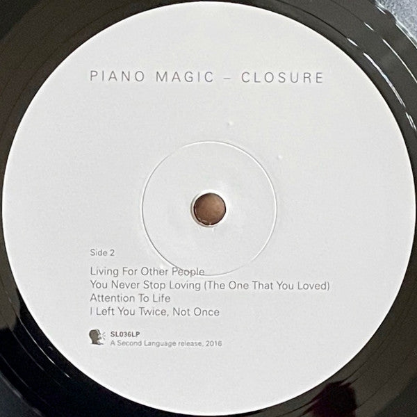 Piano Magic - Closure (VINYL) | Mint (M) Mint (M)-Classic Vinyl Record