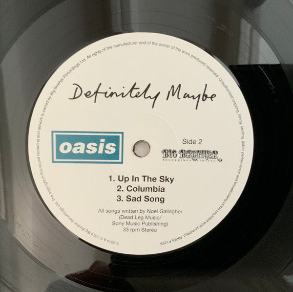 Definitely Maybe: 30th Anniversary (DELUXE EDITION) | Mint (M) Mint (M)-Classic Vinyl Record