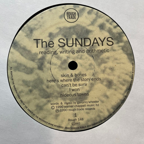 The Sundays - Reading, Writing And Arithmetic (UNOFFICIAL VINYL) | Mint (M) Mint (M)-Classic Vinyl Record