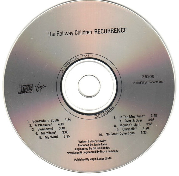 The Railway Children - Recurrence (CD) | Near Mint (NM) Near Mint (NM)-Classic Vinyl Record