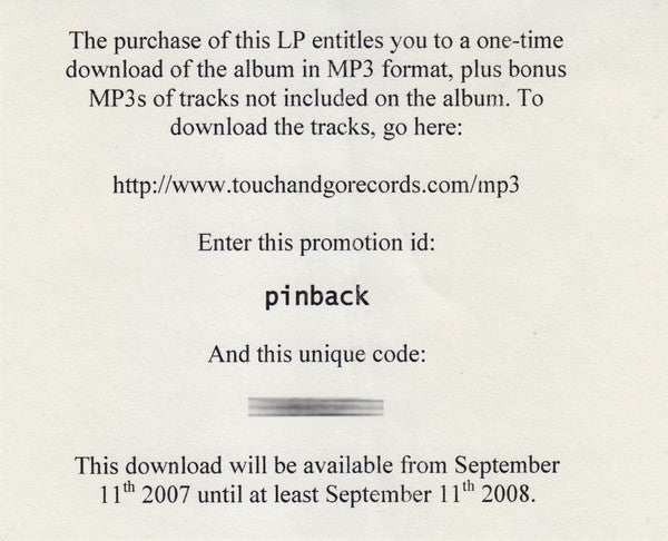 Pinback - Autumn Of The Seraphs | Mint (M) Mint (M)-Classic Vinyl Record