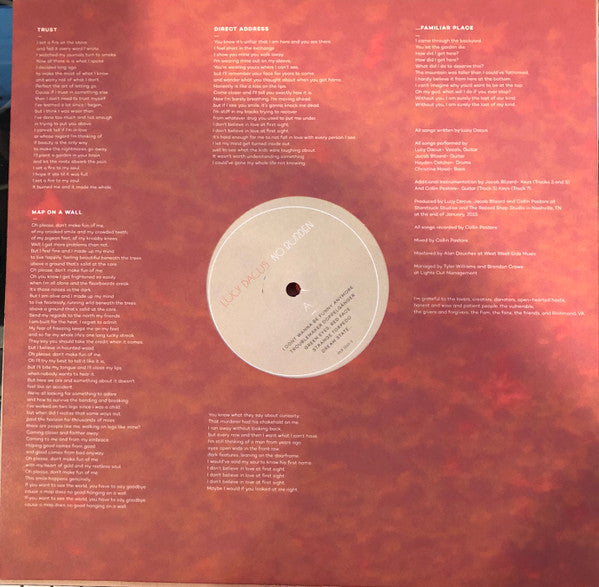 Lucy Dacus - No Burden | Mint (M) Mint (M)-Classic Vinyl Record