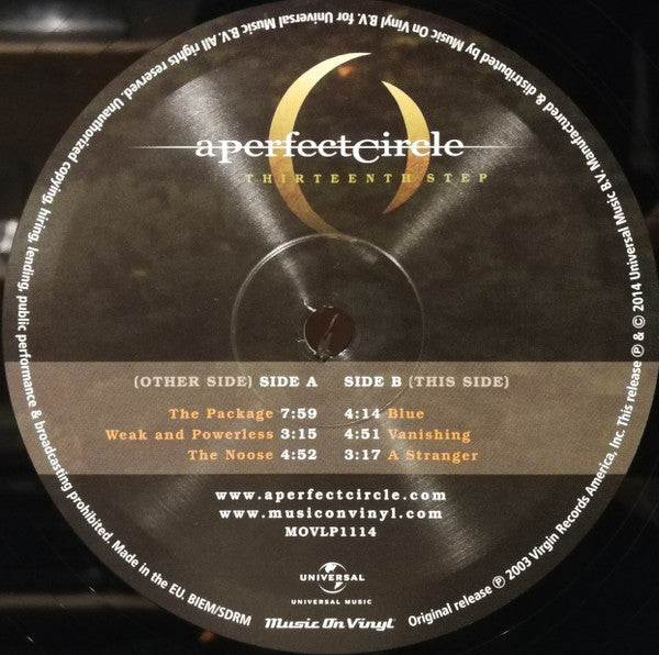 A Perfect Circle - Thirteenth Step | Mint (M) Mint (M)-Classic Vinyl Record
