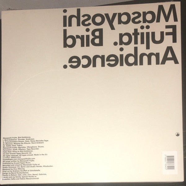 Masayoshi Fujita - Bird Ambience | Mint (M) Mint (M)-Classic Vinyl Record