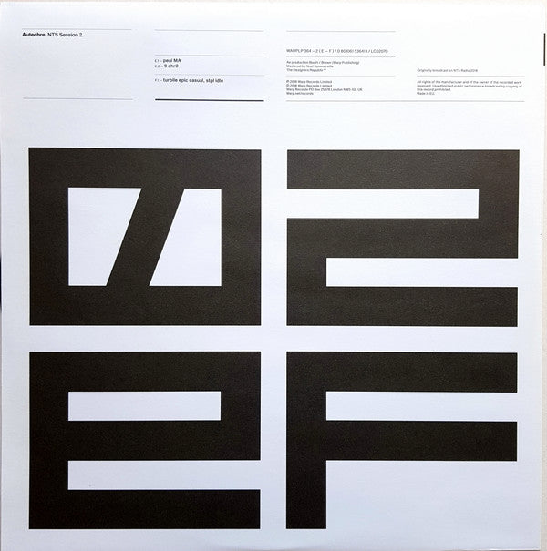 Autechre - NTS Session 2 | Mint (M) Mint (M)-Classic Vinyl Record
