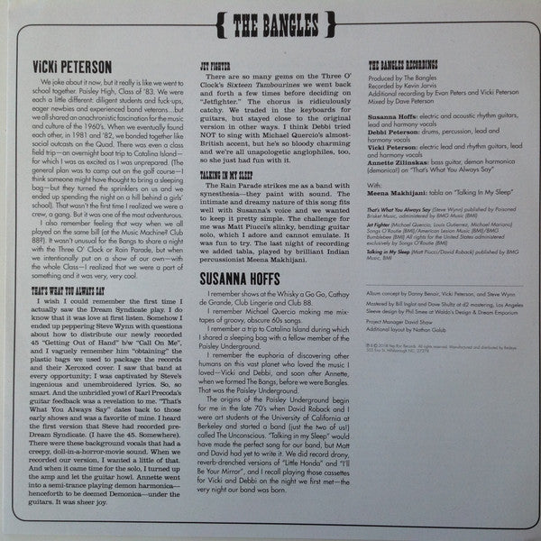 Bangles • The Three O'Clock • The Dream Syndicate - 3×4 | Mint (M) Mint (M)-Classic Vinyl Record