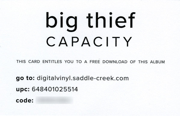 Capacity | Mint (M) Mint (M)-Classic Vinyl Record