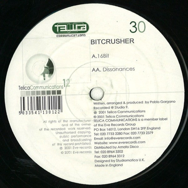 Bitcrusher - 16Bit | Good (G) Very Good Plus (VG+)-Classic Vinyl Record