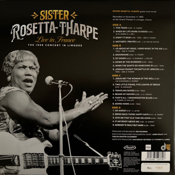 Sister Rosetta Tharpe - Live In France: The 1966 Concert In Limoges (VINYL RSD) |-Classic Vinyl Record