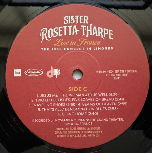 Sister Rosetta Tharpe - Live In France: The 1966 Concert In Limoges (VINYL RSD) |-Classic Vinyl Record