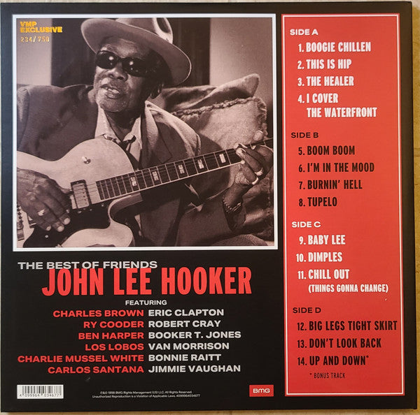 John Lee Hooker - The Best Of Friends (2xMARBLE VINYL / VMP) | Mint (M) Mint (M)-Classic Vinyl Record