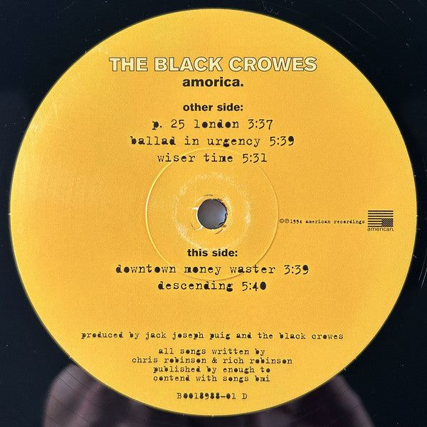The Black Crowes - Amorica | Mint (M) Mint (M)-Classic Vinyl Record
