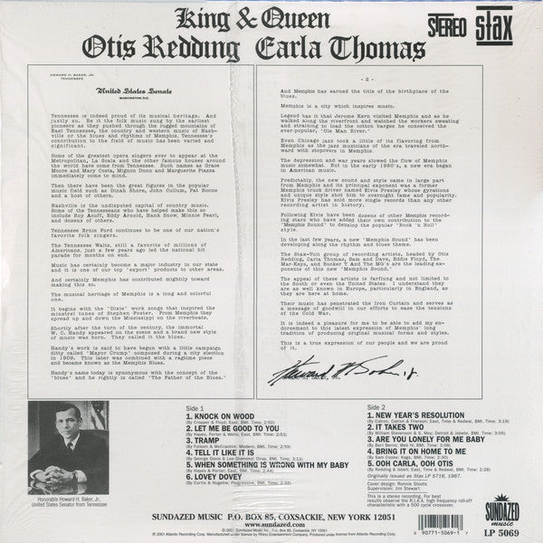 Otis Redding - King & Queen (VINYL) | Near Mint (NM) Near Mint (NM)-Classic Vinyl Record