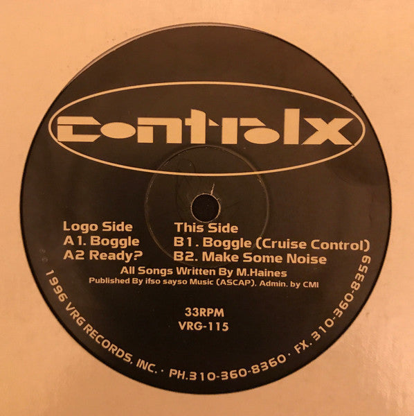 Control X - Boggle (12" VINYL) | Near Mint (NM) Generic-Classic Vinyl Record