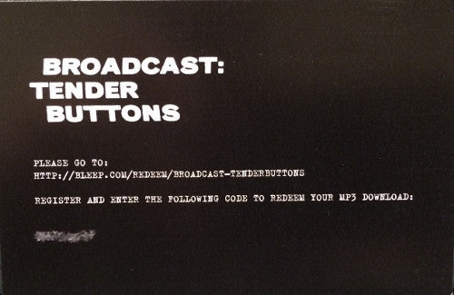 Broadcast - Tender Buttons | Mint (M) Mint (M)-Classic Vinyl Record