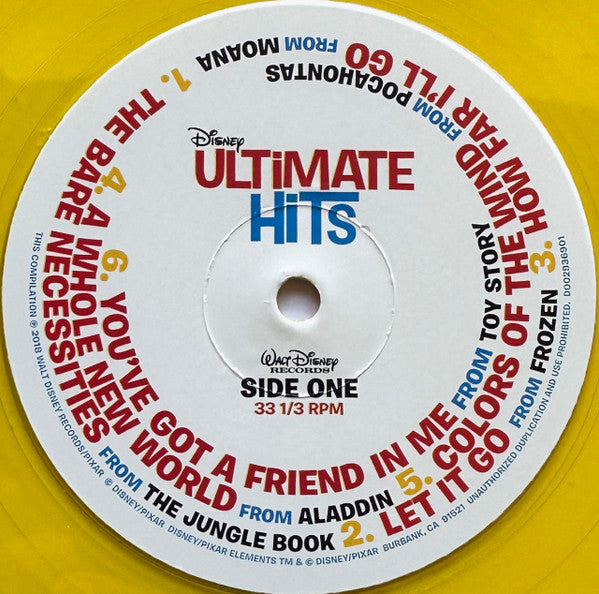 Disney Ultimate Hits (YELLOW VINYL) |-Classic Vinyl Record