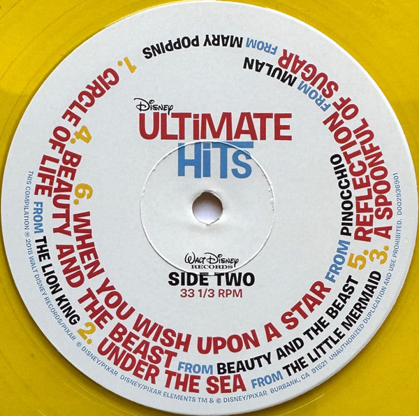 Disney Ultimate Hits (YELLOW VINYL) |-Classic Vinyl Record