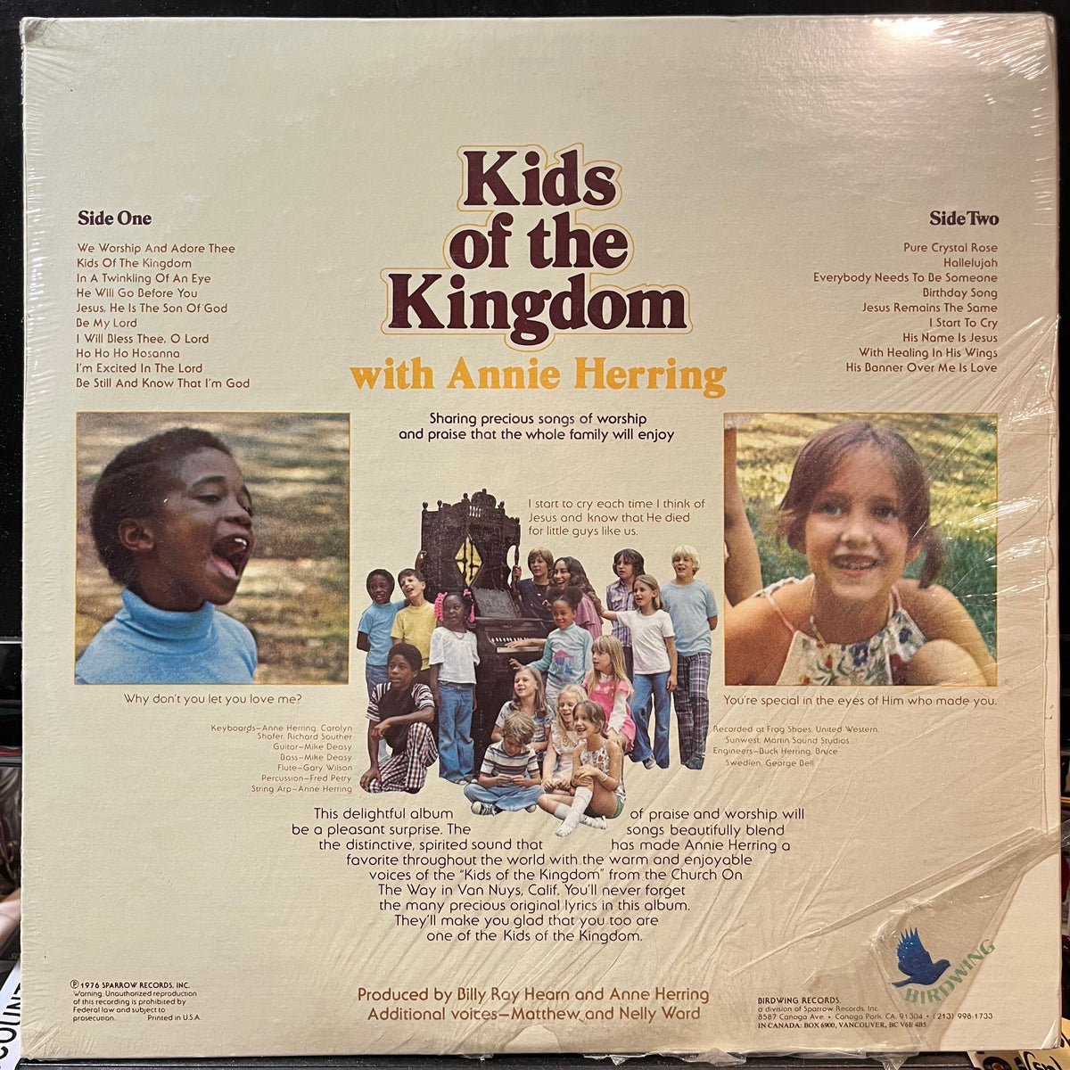 Kids Of The Kingdom - Sharing Songs Of Worship For All Ages (VINYL) | Mint (M) Near Mint (NM)-Classic Vinyl Record