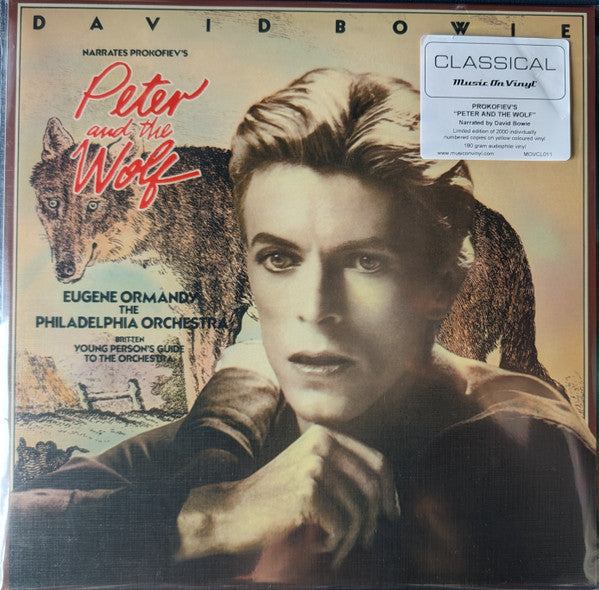 David Bowie & The Philadelphia Orchestra - Peter And The Wolf / Young Person's Guide To The Orchestra (YELLOW VINYL) | Mint (M) Mint (M)-Classic Vinyl Record