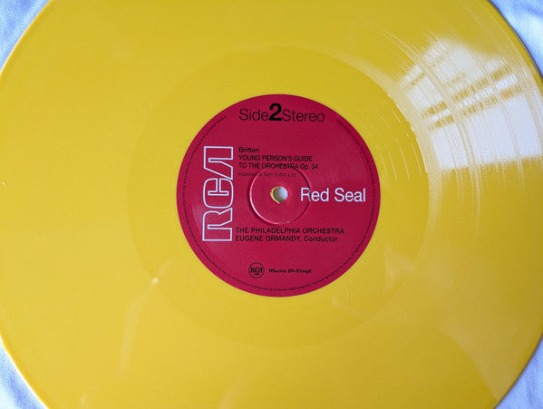 David Bowie & The Philadelphia Orchestra - Peter And The Wolf / Young Person's Guide To The Orchestra (YELLOW VINYL) | Mint (M) Mint (M)-Classic Vinyl Record